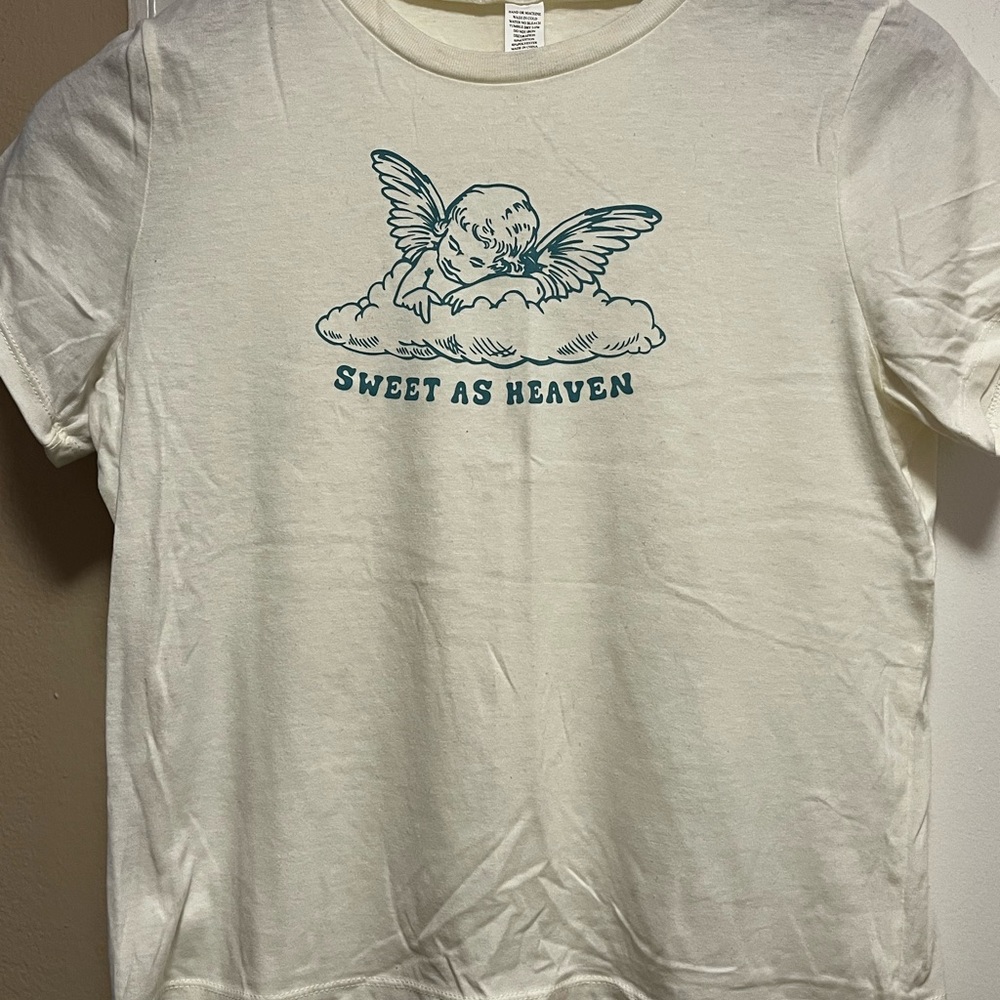 Sweet As Heaven Cream T-Shirt - Picture 2 of 2